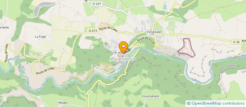 localisation de l'entreprise ASCENSEUR DE ROCAMADOUR à ROCAMADOUR