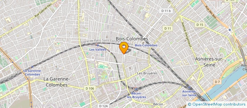 localisation de l'entreprise ASCENSEUR ELEVATEUR PARISIEN à BOIS-COLOMBES