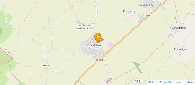 localisation de l'entreprise ASCENSEUR ET AUTOMATISME DU POITOU à ROUILLE