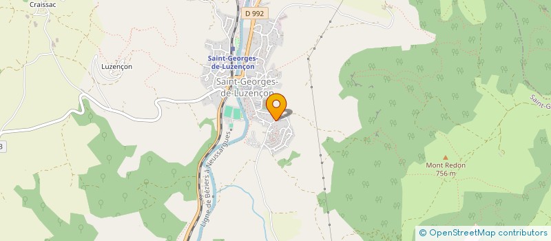 localisation de l'entreprise ASCENSEUR MONTE-CHARGE DE L'AVEYRON SERVICE  SAINT-GEORGES-DE-LUZENCON