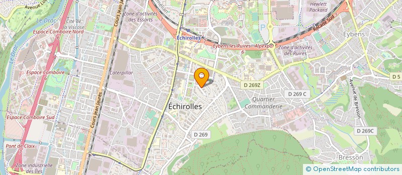 localisation de l'entreprise ASCENSEURS à ECHIROLLES