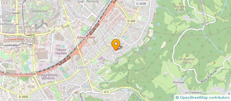 localisation de l'entreprise ASCENSEURS DU DAUPHINE à POISAT