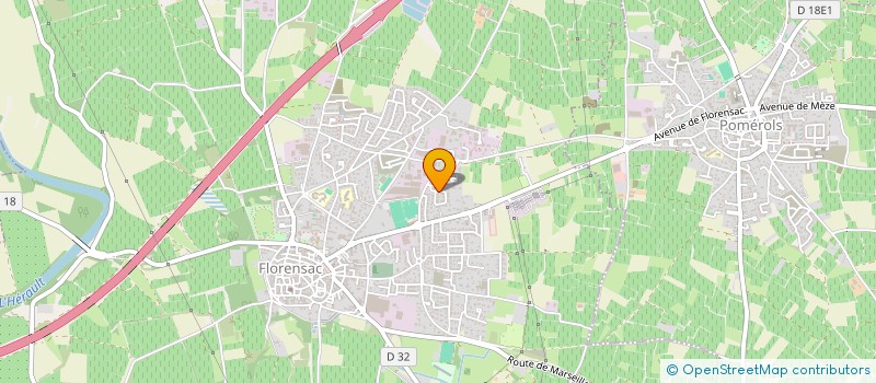 localisation de l'entreprise ASCENSEURS DU LANGUEDOC ROUSSILLON à FLORENSAC