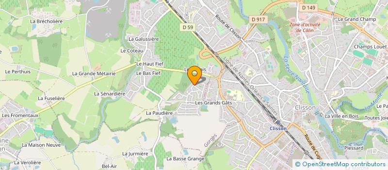 localisation de l'entreprise ASCENSEURS FLEURIT à GORGES