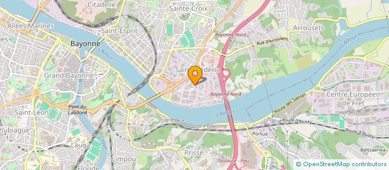localisation de l'entreprise ASCENSEURS PORTES AUTOMATIQUES ARNAUD-AP à BAYONNE