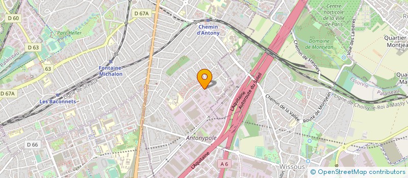 localisation de l'entreprise ASCENSEURS SERVICES ET AUTOMATISME à ANTONY