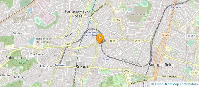 localisation de l'entreprise ASCENSEURS SYSTEMES MANUTENTION à SCEAUX