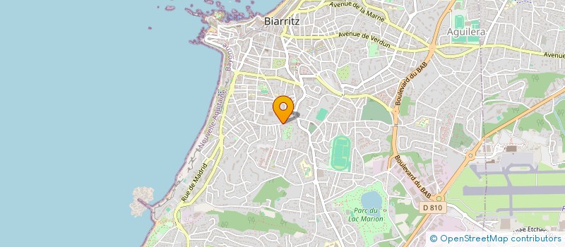 localisation de l'entreprise ASCENSIO à BIARRITZ