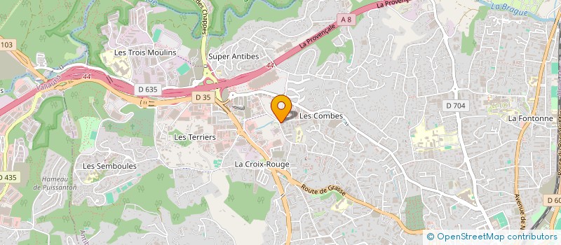 localisation de l'entreprise ASCENSIO  ANTIBES