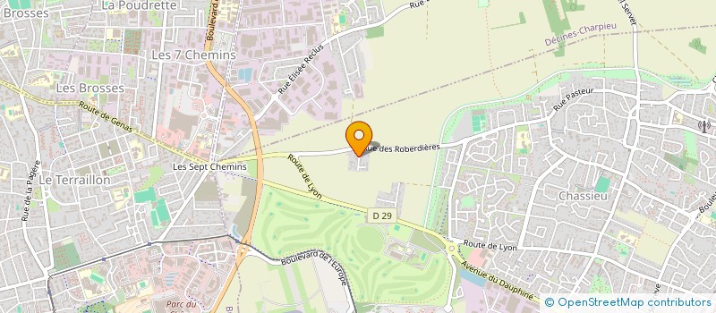 localisation de l'entreprise ASCENSION  CHASSIEU