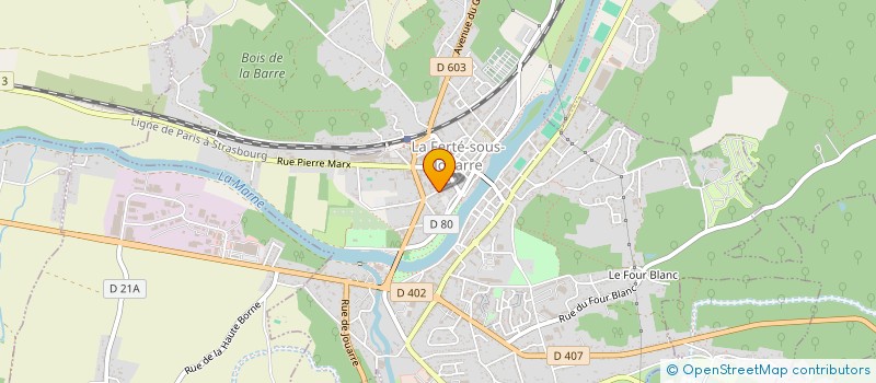 localisation de l'entreprise ASCENT FRANCE à LA FERTE-SOUS-JOUARRE