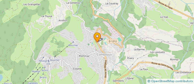 localisation de l'entreprise ASCENT - MEGEVE IMMOBILIER  COMBLOUX