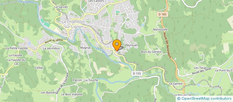 localisation de l'entreprise ASCENTUS  LE CHAMBON-SUR-LIGNON