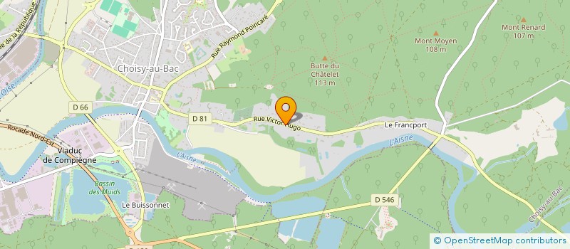 localisation de l'entreprise ASCENZIA  CHOISY-AU-BAC