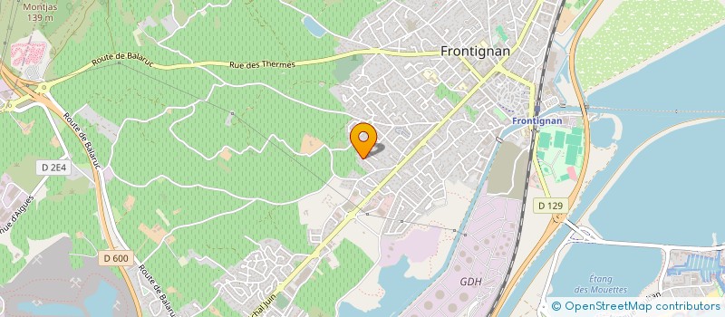 localisation de l'entreprise ASCENZIA à FRONTIGNAN