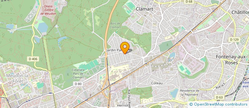localisation de l'entreprise ASCESE à CLAMART