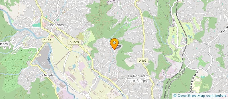 localisation de l'entreprise ASCG à LA ROQUETTE-SUR-SIAGNE