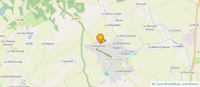 localisation de l'entreprise ASCG à PLUMAUDAN