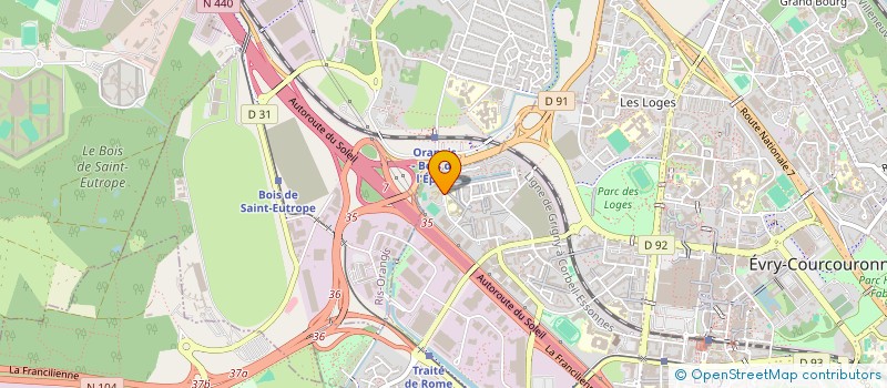 localisation de l'entreprise ASCG  EVRY-COURCOURONNES