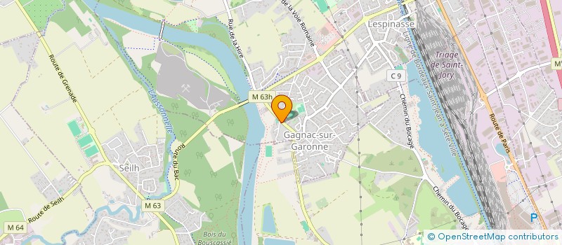 localisation de l'entreprise ASCG ARTS SUR COULEUR  GAGNAC-SUR-GARONNE