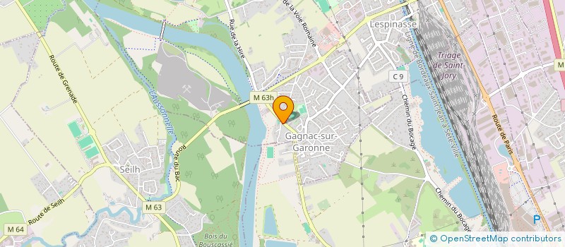 localisation de l'entreprise ASCG RANDO  GAGNAC-SUR-GARONNE