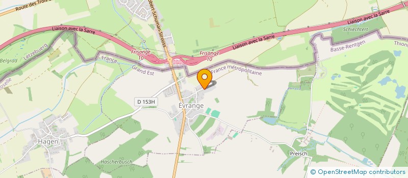 localisation de l'entreprise ASCH IMMO  EVRANGE