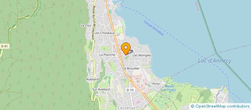 localisation de l'entreprise ASCI AVENIR FAMILIAL  SEVRIER