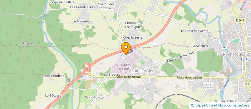 localisation de l'entreprise ASCI DEVELOPPEMENT à LA ROCHEFOUCAULD-EN-ANGOUMOIS