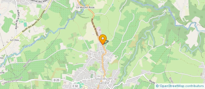 localisation de l'entreprise ASCIEL à SOUCIEU-EN-JARREST