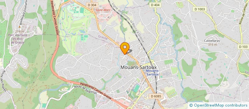localisation de l'entreprise ASCIERTO CARRELAGE PEINTURE à MOUANS-SARTOUX