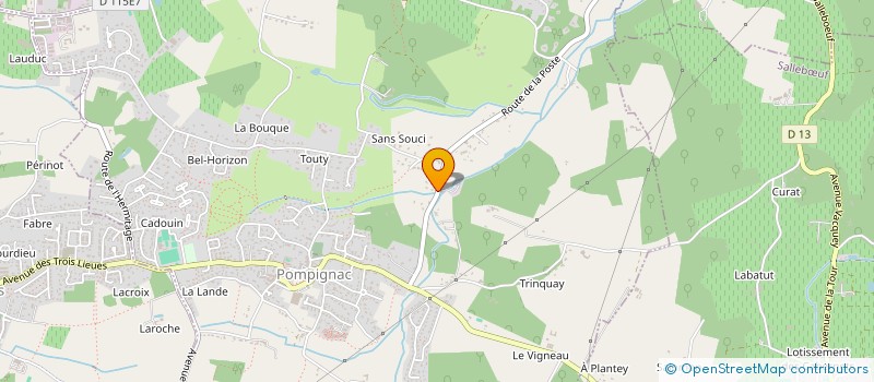 localisation de l'entreprise ASCII SECURITE INCENDIE  POMPIGNAC