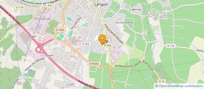 localisation de l'entreprise ASCK à LANGON