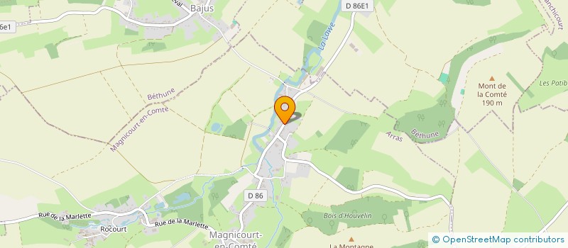 localisation de l'entreprise ASCLAUX DEVELOPPEMENT à MAGNICOURT-EN-COMTE