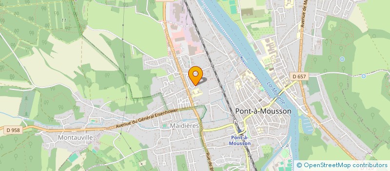 localisation de l'entreprise ASCLEPIOS  PONT-A-MOUSSON