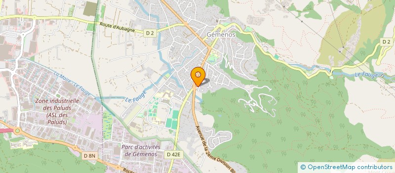 localisation de l'entreprise ASCLEPIOS MARSEILLE  GEMENOS