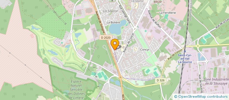 localisation de l'entreprise ASCLOSEB ENTRAIDE SCOLAIRE à ORLEANS