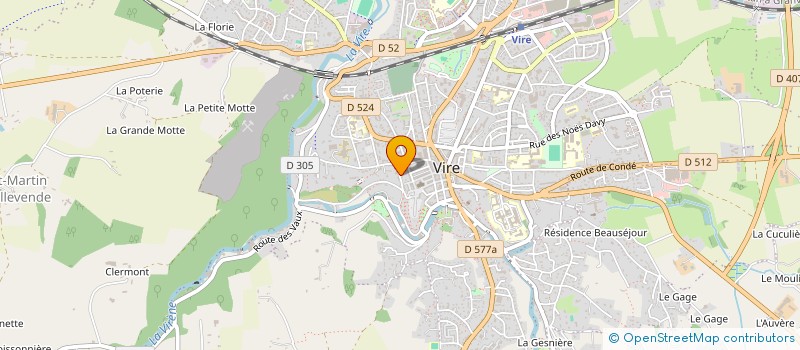 localisation de l'entreprise ASCO  VIRE NORMANDIE