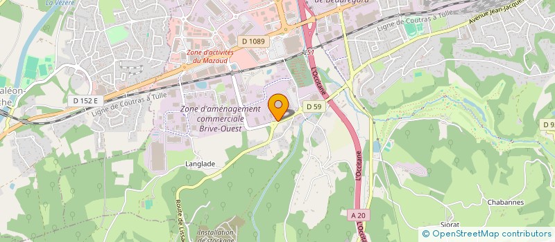 localisation de l'entreprise ASCO  BRIVE-LA-GAILLARDE