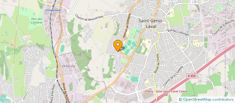 localisation de l'entreprise ASCO CONSULTING  SAINT-GENIS-LAVAL