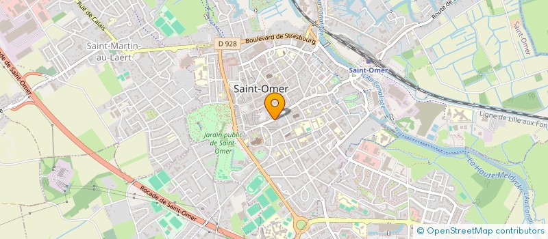 localisation de l'entreprise ASCO PUBLICITE à SAINT-OMER