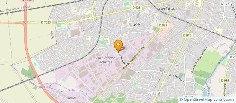 localisation de l'entreprise ASCO SAS à LUCE