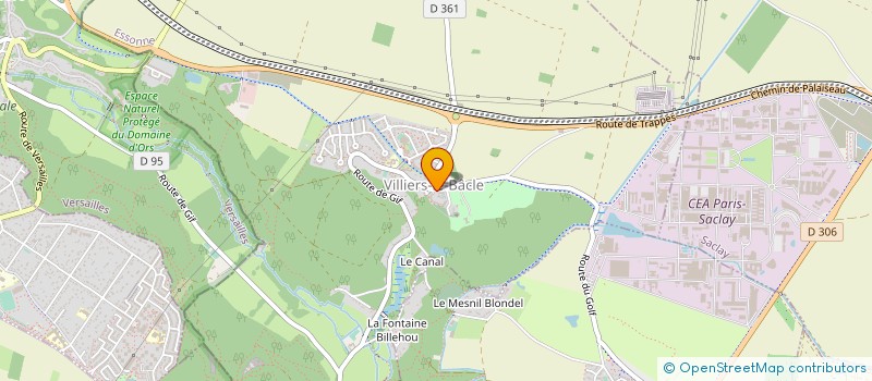 localisation de l'entreprise ASCO TELECOM à VILLIERS-LE-BACLE