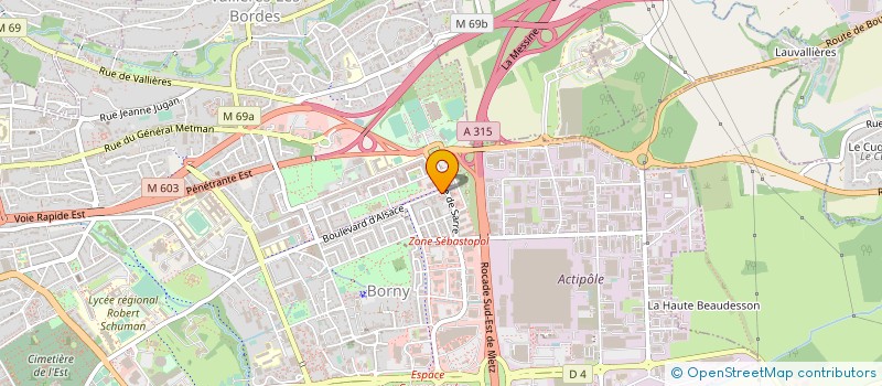 localisation de l'entreprise ASCOBLOC - DEBAG FRANCE à METZ