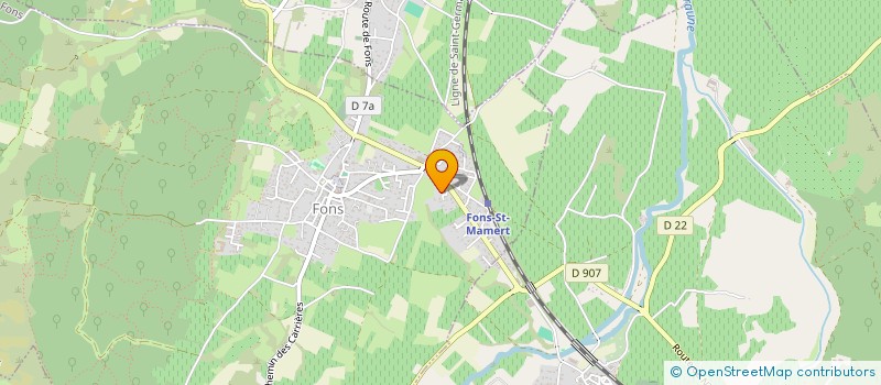 localisation de l'entreprise ASCOLI  FONS