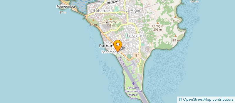 localisation de l'entreprise ASCOM à PAMANDZI