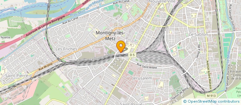 localisation de l'entreprise ASCOM à MONTIGNY-LES-METZ