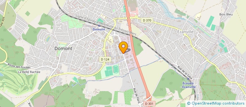 localisation de l'entreprise ASCOM à DOMONT
