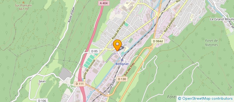 localisation de l'entreprise ASCOM à BELLIGNAT