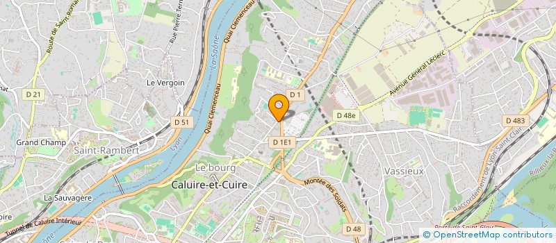 localisation de l'entreprise ASCOM-FORMATION  CALUIRE-ET-CUIRE