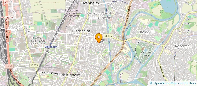 localisation de l'entreprise ASCOM OPTIQUE  BISCHHEIM